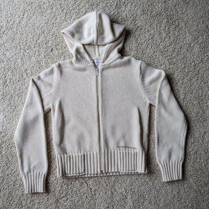Calvin Klein Jeans Cream Hooded Sweater